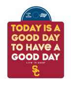 USC Trojans SC Interlock Good Day Sticker